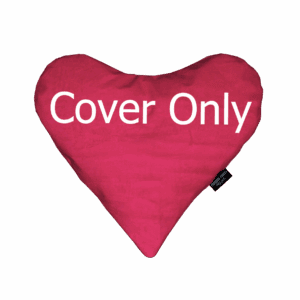 Velvet Large Heart Pillow Replacement Cover